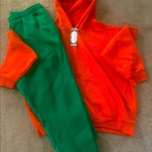 Color block jogging set